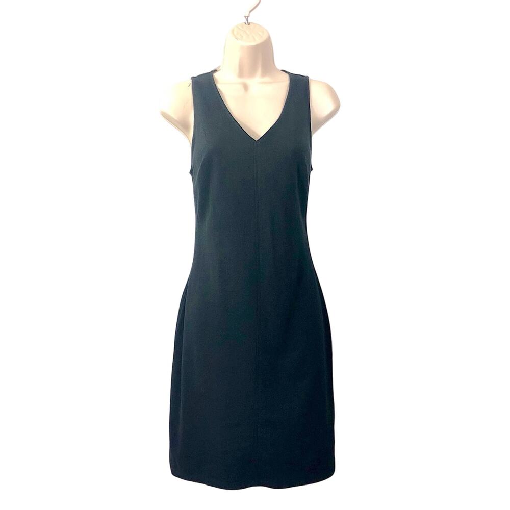 A New Day Black Sleeveless V Neck Dress A Line Design Soft Breathable Fabric - Picture 3 of 16